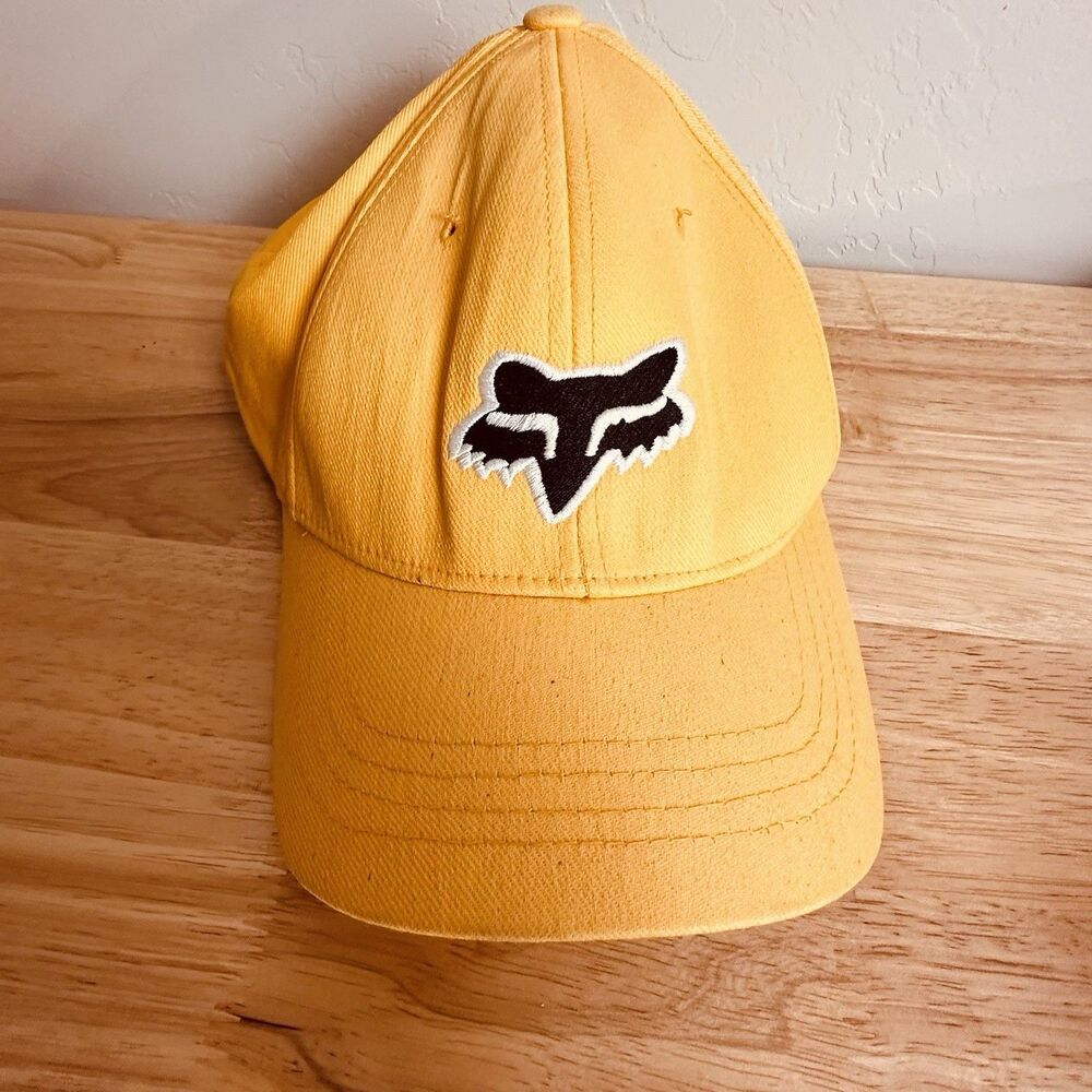 Fox Racing Cap Hat Men’s M Yellow
